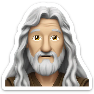 Pedro pascal as Gandalf  sticker