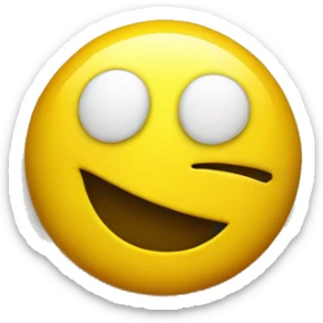 A yellow smiley face bangs its head against the wall sticker