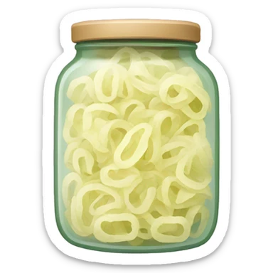 sauerkraut jar sticker