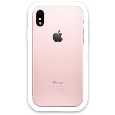 Light Pink iPhone rear view sticker