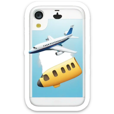 iphone on a skie jet sticker