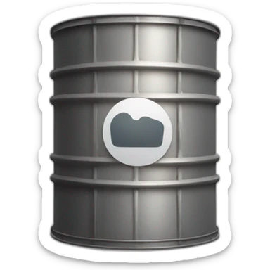 oil barrel sticker