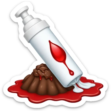 tampon + blood drop + poop sticker