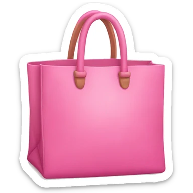 Pink bag sticker