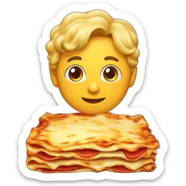 Lasagnes chat sticker