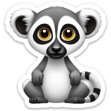Lemur iPhone emoji sticker