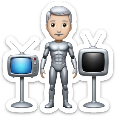 Dafu!?O Titan TV man  sticker