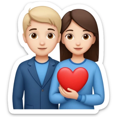 Cute Boy And Cute Girl Standing Love  Add Heart Heart Name Khushbu  sticker