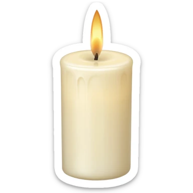 Decorative Wax Candle  sticker