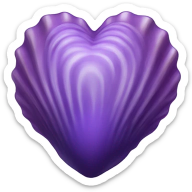 purple shell with heart sticker