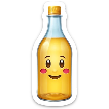 botella de vidrio sticker