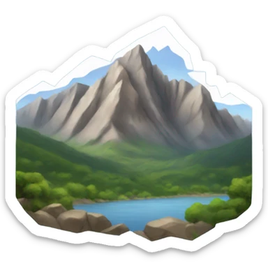 Mountains sticker