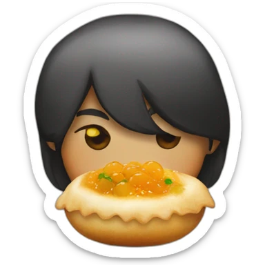 pani puri indian food sticker