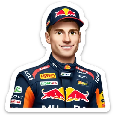 max verstappen f1 driver sticker