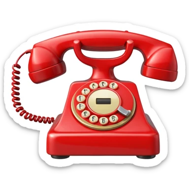 red telephone sticker