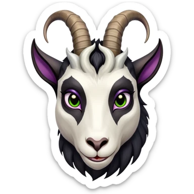 Goat maleficent  sticker