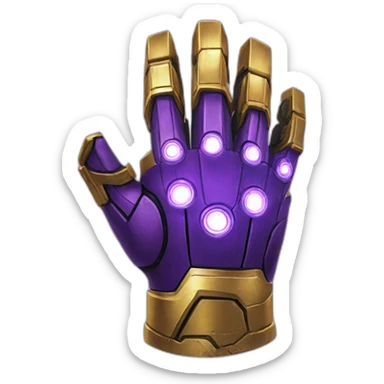 Thanos infinity gauntlet sticker