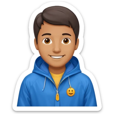 man in blue rain coat



 sticker