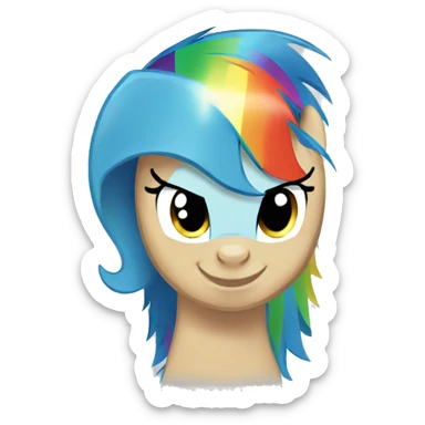 Rainbow dash my little pony sticker
