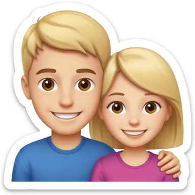 brother and sister sticker