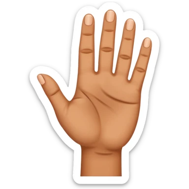 4 fingers thumb inwards sticker