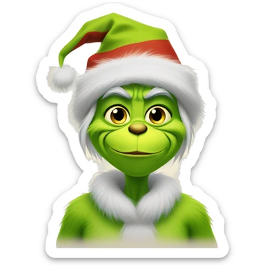 Grinch and gratitude sticker