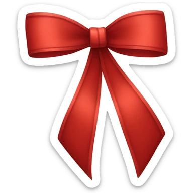 Red bow sticker