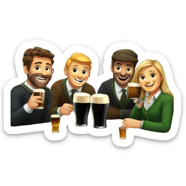 Irish drinking guinness sticker