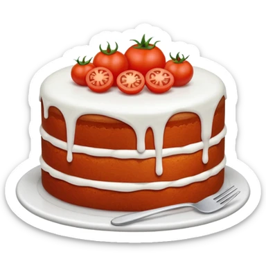 tomato cake sticker
