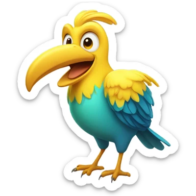 Big bird singing bird is the word sticker