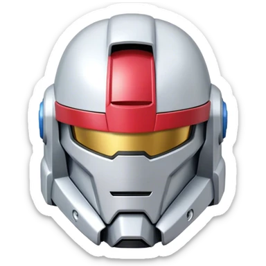Gundam helmet sticker