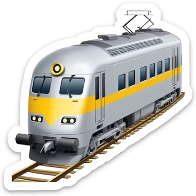 Australian passenger train (Iconic colour: Silver and yellow) sticker