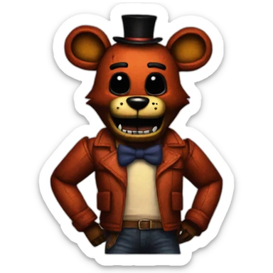 Five Nights a Freddy foxy sticker