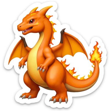  Charizard black sticker