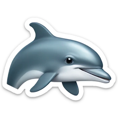 Dolphin holding an envelope sticker