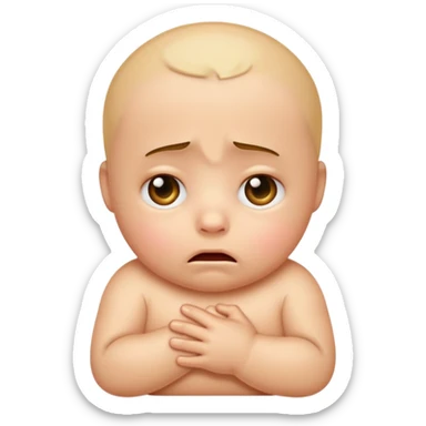 Please make an iPhone version of the baby emoticon that hurts because of the fever sticker