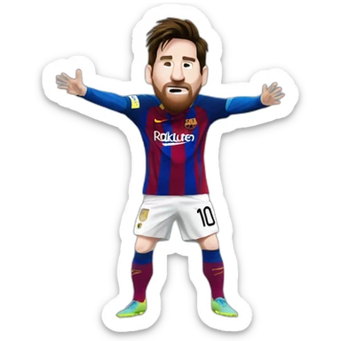 Messi qui fait un dab  sticker