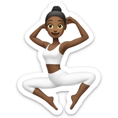 Woman doing splits  sticker
