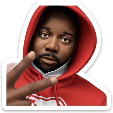 mysterious hooded figure gazing sticker