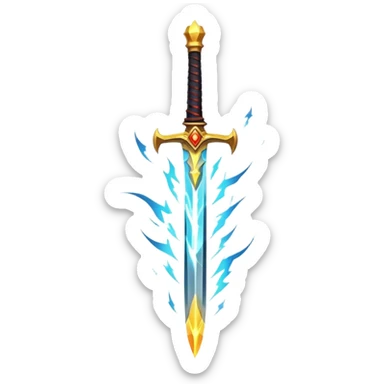Lightning fire sword of soul sticker