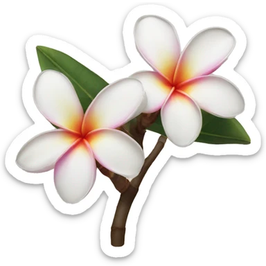 Frangipani  sticker