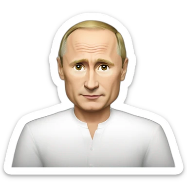 Vladimir Putin on a beat  sticker