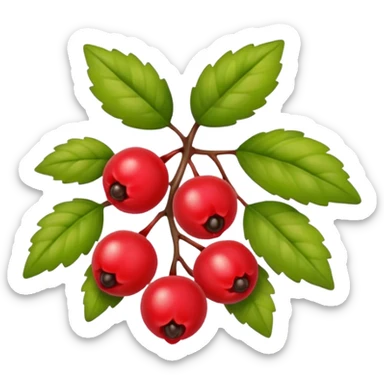 bush with a few berries sticker