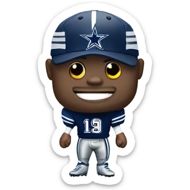 Indian Dallas cowboys fan sticker