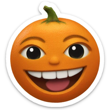 Annoying orange sticker