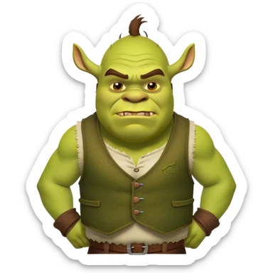 Shrek ogre sticker