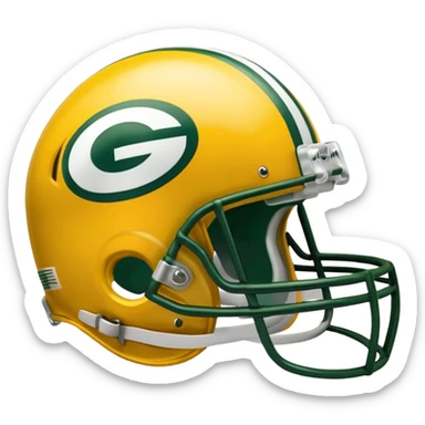 Green Bay packers helmet olds hool sticker