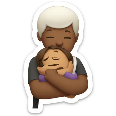 Hugs and prayer for a friend sticker