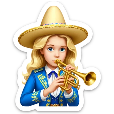 Mariachi Trumpet Player sticker
