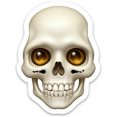 Mewing skeleton sticker